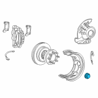 OEM 1987 Ford F-350 Bearing Grease Cap Diagram - C8TZ-1131-C