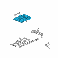 OEM Buick Terraza Panel-Rear Floor Diagram - 10323415