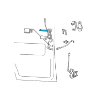 OEM 2000 Dodge Ram 2500 Van Handle-Exterior Door Diagram - 55359038AA