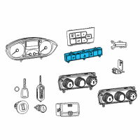 OEM 2014 Ram ProMaster 2500 Switch-Instrument Panel Diagram - 5MK26JXWAA