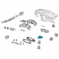 OEM 2007 Acura MDX Switch Assembly, Haz&Pass Diagram - 35510-STX-A02