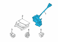 OEM Hyundai Elantra Contact Assembly-Clock Spring Diagram - 93490-AA140