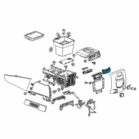 OEM 2016 Cadillac Escalade Heater & AC Control Diagram - 84117015