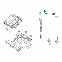 OEM 2022 Lincoln Corsair Knock Sensor Diagram - JX6Z-12A699-A