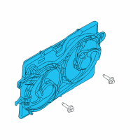 OEM 2011 Ford Escape Fan Assembly Diagram - 8L8Z-8C607-B