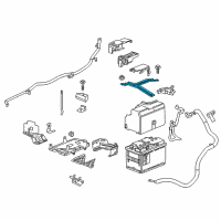 OEM 2018 Chevrolet Malibu Hold Down Strap Diagram - 23347558