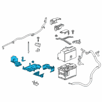 OEM 2020 Chevrolet Malibu Battery Tray Diagram - 84317915