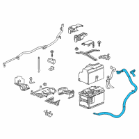 OEM 2022 Chevrolet Malibu Negative Cable Diagram - 84768361