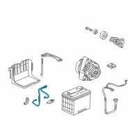 OEM 2001 Honda Accord Cable Assembly, Ground Diagram - 32600-S87-A00