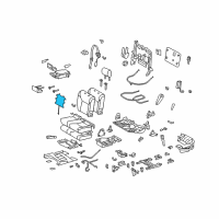 OEM 2011 Lexus LX570 Heater Assembly, Seat Diagram - 87510-60350