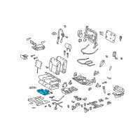 OEM 2013 Lexus LX570 Heater Assembly, Seat Diagram - 87510-60390