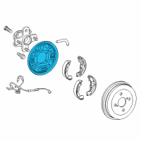 OEM 2014 Scion iQ Splash Shield Diagram - 47043-74010