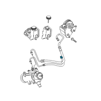 OEM 2002 Jeep Grand Cherokee Clamp-Hose Diagram - 53041045