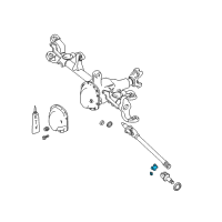 OEM Jeep Front Axle U Joint Diagram - 5083670AA
