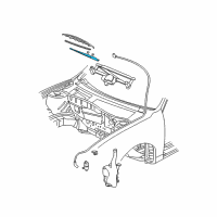 OEM 1998 Oldsmobile Cutlass Arm Asm-Windshield Wiper Diagram - 10371696