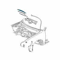 OEM 1997 Oldsmobile Cutlass Wiper Blade Diagram - 22700263