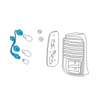 OEM Scion Socket & Wire Diagram - 81555-12B80