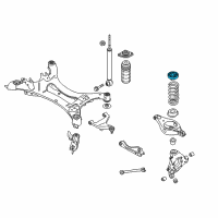 OEM 2018 Infiniti QX60 Seat-Rubber, Rear Spring Diagram - 55036-3JA0A
