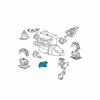 OEM 2004 Acura TSX Rubber, Front Transmission Mounting (Lower) (Mt) Diagram - 50850-SDA-A10