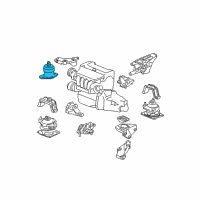 OEM 2008 Acura TSX Rubber Assembly, Engine Side Mounting (Mt) Diagram - 50820-SEA-E11