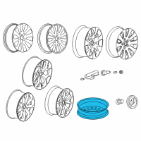 OEM 2014 Buick Regal Compact Spare Diagram - 13219390