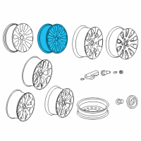 OEM 2015 Buick Regal Wheel, Alloy Diagram - 9598631