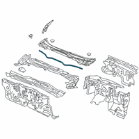 OEM 2017 Honda Civic Rubber, RR. Hood Seal Diagram - 74143-TEA-T01