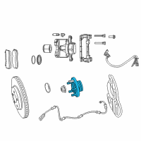 OEM 2019 Chrysler 300 Brake Hub And Bearing Diagram - 68302651AA