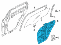 OEM 2021 Kia K5 Panel Assembly-Rear Door Diagram - 83471L3000