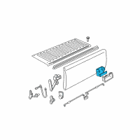 OEM 1997 GMC C3500 Handle Diagram - 15991785