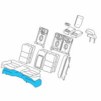 OEM Lincoln LS Seat Cushion Diagram - 1W4Z54600A88AA