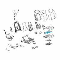 OEM Buick Regal TourX Seat Cushion Heater Diagram - 13509654