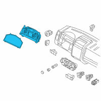 OEM Mercury Mariner Cluster Assembly Diagram - 8E6Z-10849-G