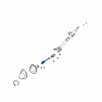 OEM 2002 Kia Rio Shaft-INTERMED Diagram - 0K30A32090A