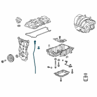 OEM 2018 Cadillac CT6 Dipstick Diagram - 12688011