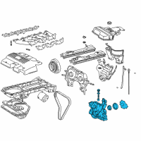 OEM 1997 Toyota Supra Oil Pump Diagram - 15100-46091