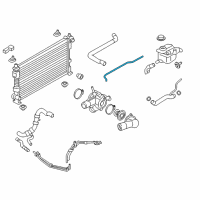 OEM 2016 Ford Flex Overflow Hose Diagram - DG1Z-8276-A