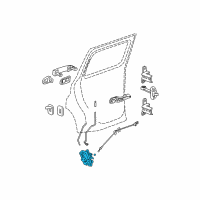 OEM 2010 Chevrolet HHR Latch Diagram - 20791795