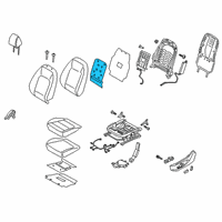 OEM 2021 Hyundai Kona Electric Heater-Front Seat Back Diagram - 88390-J9200