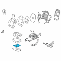 OEM 2019 Hyundai Kona Heater-Front Seat Cushion Diagram - 88190-J9200