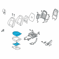 OEM 2019 Hyundai Kona Electric Pad Assembly-Front Seat Cushion, LH Diagram - 88150-J9200