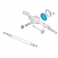 OEM 2019 Chevrolet Suburban Gasket, Rear Axle Housing Cover Diagram - 22943110