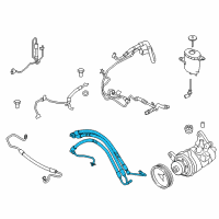 OEM 2011 BMW 550i GT Dynamic Drive Expansion Hose Diagram - 32-41-6-789-151