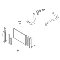 OEM 2003 Pontiac Vibe Seal, Radiator Drain Plug Diagram - 94859457