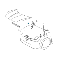 OEM 2002 Toyota MR2 Spyder Hood Plug Diagram - 90950-01444