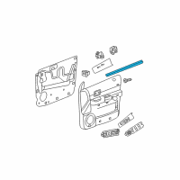 OEM 2008 Dodge Durango WEATHERSTRIP-Front Door Belt Inner Diagram - 55364231AE