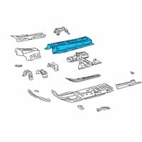 OEM 2019 Toyota RAV4 Center Floor Pan Diagram - 58113-0R040