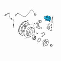 OEM 2008 BMW X3 Brake Caliper Left Diagram - 34-21-6-765-883