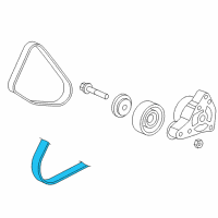 OEM 2005 Honda Accord Belt, Compressor (Bando) Diagram - 38920-RAA-A03