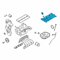 OEM 2019 Nissan NV200 Cover Assembly - Valve Rocker Diagram - 13264-ET00B